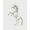 Animal -- Rearing White Horse, HO, Preiser Kg 29514