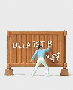 Individual Figures, Pedestrians -- Grafitti Artist, HO, Preiser Kg 28095