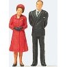 Historic People -- Her Magesty, the Queen Elizabeth II & Prince Philip, Duke of Edinburgh, HO, Preiser Kg 28132