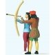 Archery Instructor w/Student -- pkg(2), HO, Preiser Kg 28219