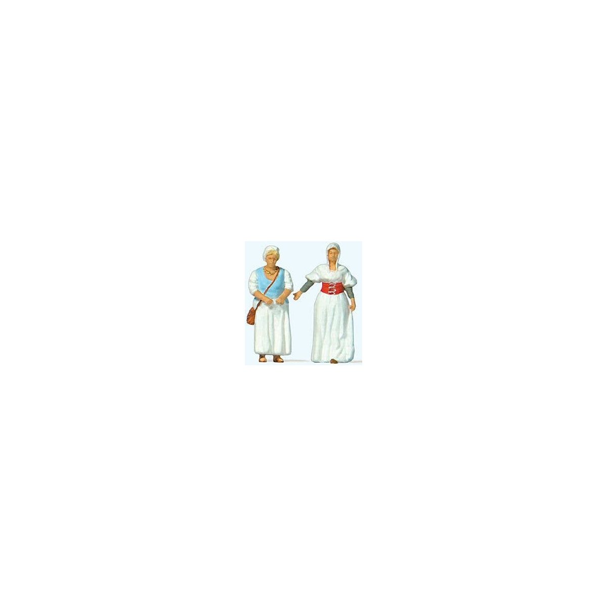 Market Women in Medieval Dress -- pkg(2), HO, Preiser Kg 28224
