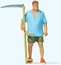 Farmer w/Scythe - Individual Figure, HO, Preiser Kg 28217