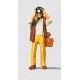 Individual Figure - Pedestrians -- Photographer with Camera Bag, HO, Preiser Kg 28021