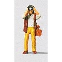 Individual Figure - Pedestrians -- Photographer with Camera Bag, HO, Preiser Kg 28021