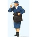 Individual Figure -- Postwoamn Letter Carrier, HO, Preiser Kg 28243