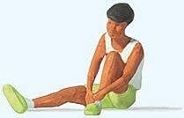 Woman Tying Shoes Individual Figure, HO, Preiser Kg 28233