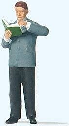 Individual Figures -- Male Librarian, HO, Preiser Kg 28238