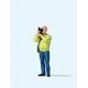 Man with Video Camera Individual Figure, HO, Preiser Kg 28257