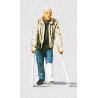 Individual Figure - Pedestrians -- Man w/Broken Leg, HO, Preiser Kg 28019
