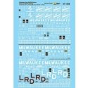 Railroad Decal Set -- Milwaukee Road Boxcars 2, Brown & White Schemes, 1970s, HO, Microscale Industries Inc 871358