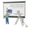 Working People -- Worker On Ladder, Putting Up Poster, Accessories, G, Preiser Kg 45126