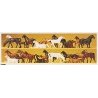 Animals -- Horses pkg(26), HO, Preiser Kg 14407