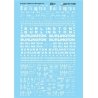Railroad Decal Set -- Chicago, Burlington & Quincy, Post-1968 Freight Cars, HO, Microscale Industries Inc 871468