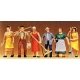 Farm Workers pkg(6), O, Preiser Kg 65307