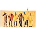 1/50 Scale Figures -- Modern Workmen w/Outdoor Clothing pkg(6), 1/50, Preiser Kg 68214