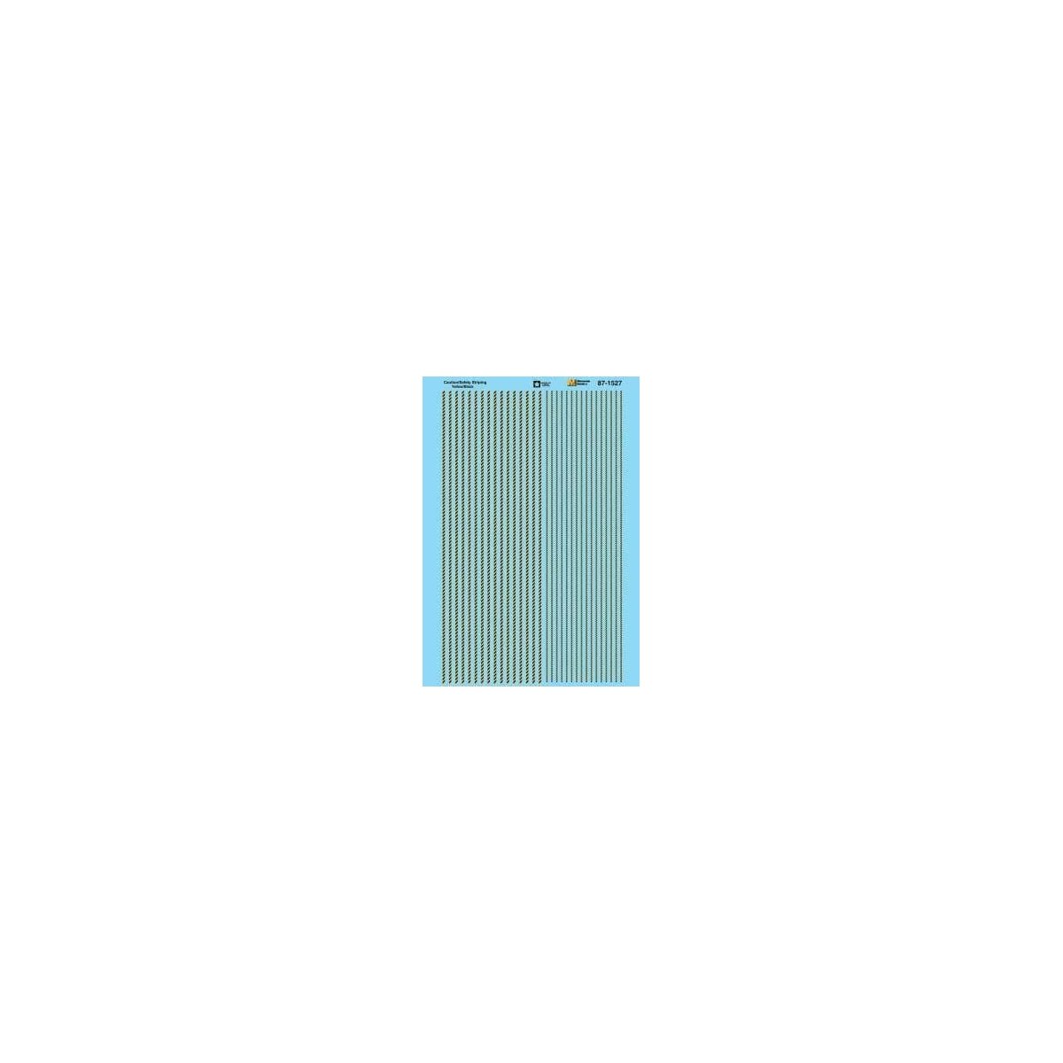 Striping Decal Set -- Caution/Safety Floor Striping (yellow, black), HO, Microscale Industries Inc 871527