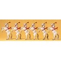 Animals -- Performing (Liberty/High School) Horses pkg(6), HO, Preiser Kg 20382