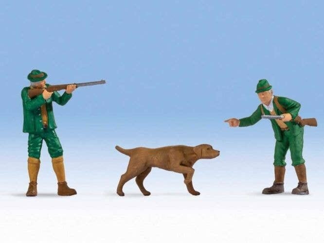 Hunters -- 2 Hunters, 1 Dog, O, Noch Gmbh & Co 17842