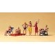 Recreation & Sports -- Beachgoers (3 Sitting, 3 Standing), HO, Preiser Kg 10428