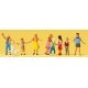 Children Playing -- Standing Children Playing pkg(8), HO, Preiser Kg 10530