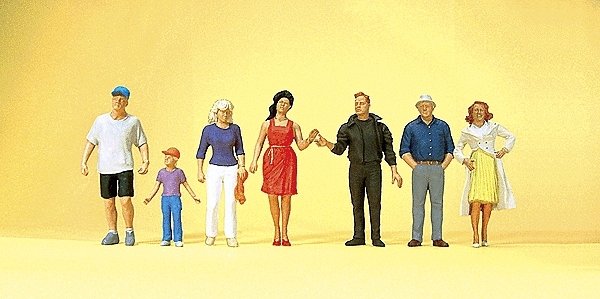 Pedestrians -- Passers-By pkg(7), HO, Preiser Kg 10541