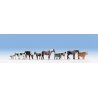 Large Farm Animal Set -- pkg(9), HO, Noch Gmbh & Co 15713
