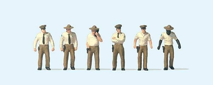 Working People -- United States Sheriff Deputies pkg(6), HO, Preiser Kg 10796