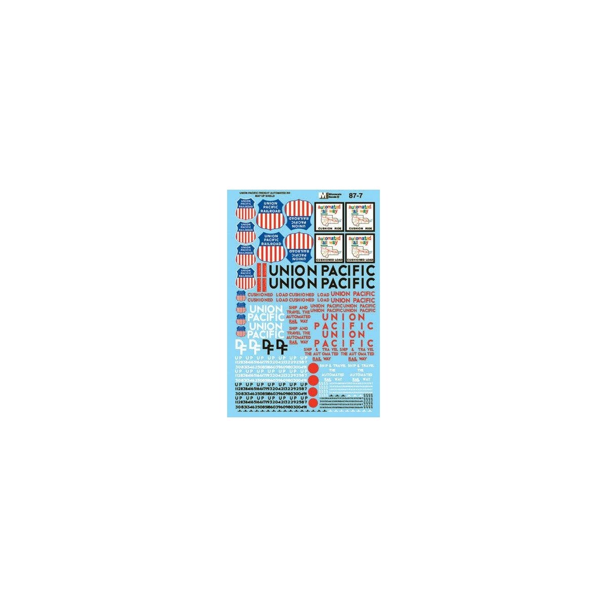 Union Pacific - UP -- Freight Cars, 1965-1970, HO, Microscale Industries Inc 877