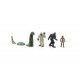 Find Me Figures Scenic Accents(R) -- Monster Figures pkg(4), HO, Woodland Scenics 2867