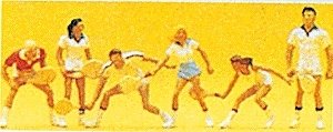 Recreation & Sports -- Tennis Players, HO, Preiser Kg 10078