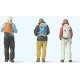 Hikers, Backpackers and Wanderers -- pkg(6), HO, Preiser Kg 10699