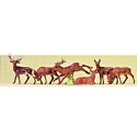 Animal Figures -- Stags & Does pkg(6), HO, Preiser Kg 10179