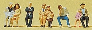 Passengers -- Seated Passengers Set 1, N, Preiser Kg 79123