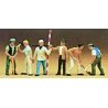 Working People -- Road Construction Workers pkg(6), HO, Preiser Kg 10030