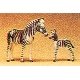 Animals -- Zebras: 2 Adults & 2 Foals, HO, Preiser Kg 20387