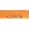 Pedestrians -- School Children pkg(7), N, Preiser Kg 79043