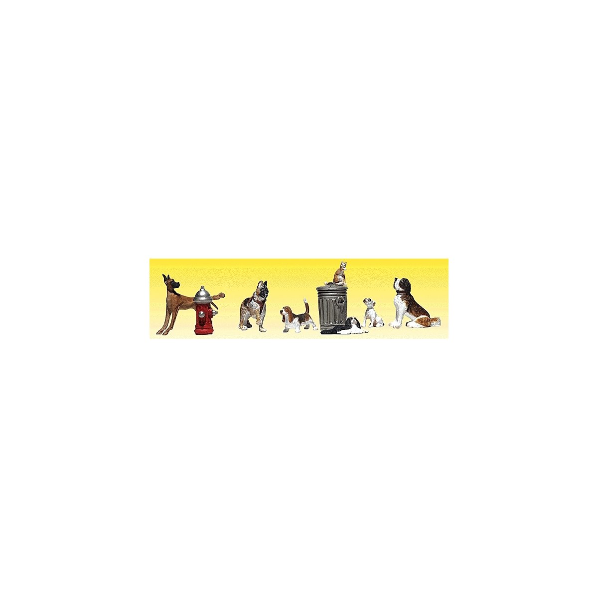 Dogs & Cats - Scenic Accents(R) -- pkg(12), N, Woodland Scenics 2140