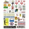 Dry Transfer Signs -- Tavern, Gas STation & Commercial, HO, Woodland Scenics 551