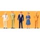 Pedestrians -- Passers-By, HO, Preiser Kg 14125