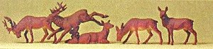 Deer -- pkg(5), HO, Preiser Kg 14179