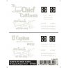 Dry Transfer Railroad Lettering Sets -- ATSF Boxcars - `El Capitan` & `Super Chief` w/Straight Line Map (white), HO, Woodland Sc