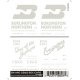 Dry Transfer Railroad Lettering Sets -- BN & CB&Q Boxcars `Way of the Zephyrs`, `Everywhere West` Slogans, HO, Woodland Scenics 
