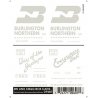 Dry Transfer Railroad Lettering Sets -- BN & CB&Q Boxcars `Way of the Zephyrs`, `Everywhere West` Slogans, HO, Woodland Scenics 
