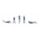Recreation & Sports -- SCUBA Divers pkg(5), HO, All Scale Miniatures 870993