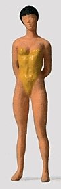 Individual Figures - Recreation & Sports -- Standing Female Sunbather, HO, Preiser Kg 28077
