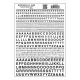 Dry Transfer Alphabet - Railroad Gothic -- Black, ALL, Woodland Scenics 720