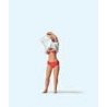 Female Lifeguard in Action Individual Figure, HO, Preiser Kg 28258