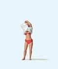 Female Lifeguard in Action Individual Figure, HO, Preiser Kg 28258