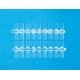 Clear Base Plates -- 1/4 x 3/16′ .7 x cm pkg(108), HO, Preiser Kg 97001