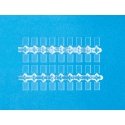 Clear Base Plates -- 1/4 x 3/16′ .7 x cm pkg(108), HO, Preiser Kg 97001